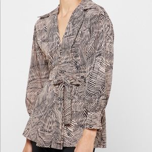 TopShop Animal Print Top